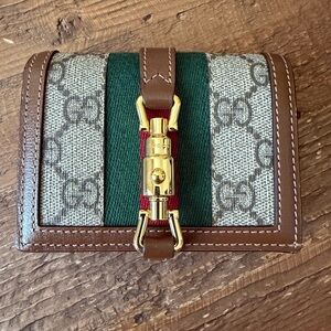 Authentic Gucci Jackie 1961 card case wallet